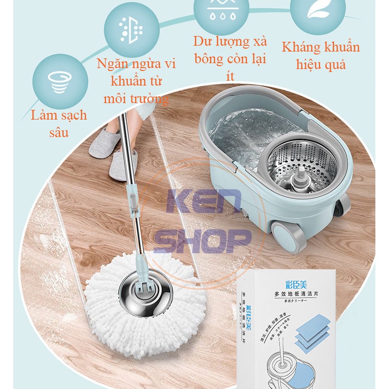 Một hộp- 30miếng xà bông nén tự tan trong nước làm sạch sàn hiệu quả