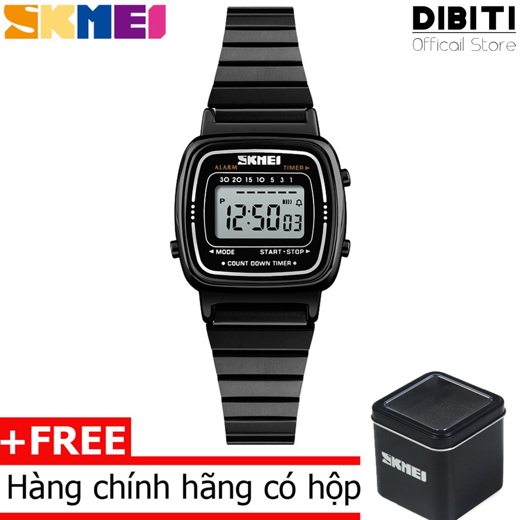 (CHÍNH HÃNG) Đồng Hồ Nữ mặt số điện tử Skmei DO53 Dual time Digital Watch