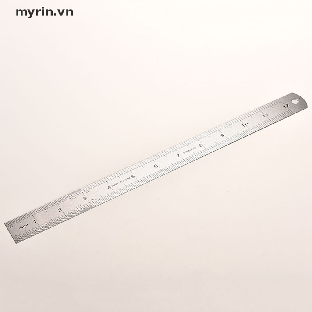 Thước Đo Hai Mặt Bằng Thép Không Gỉ 30cm 3CC