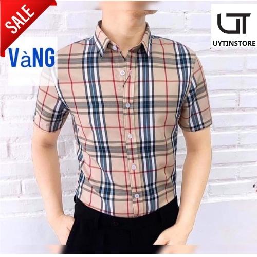 Áo sơ mi nam BBR cao cấp cộc tay , không nhăn, không xù , thoáng mát, thấm hút mồ hôi