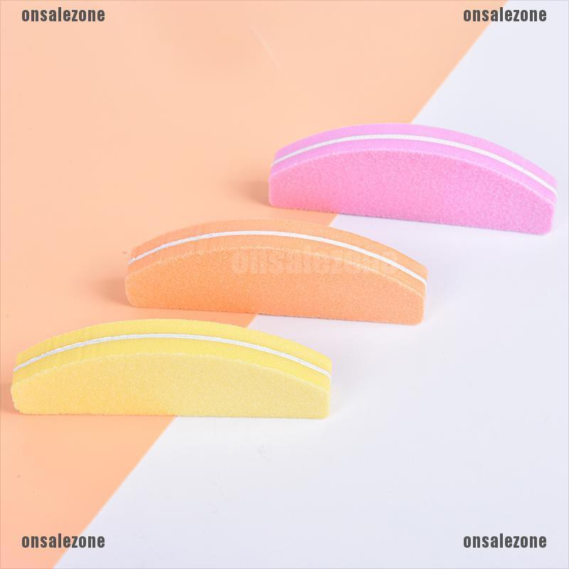 [onsalezone]5pcs New Sponge Nail Art Tips Buffer Sanding Nail Buffer Block Files Sponge