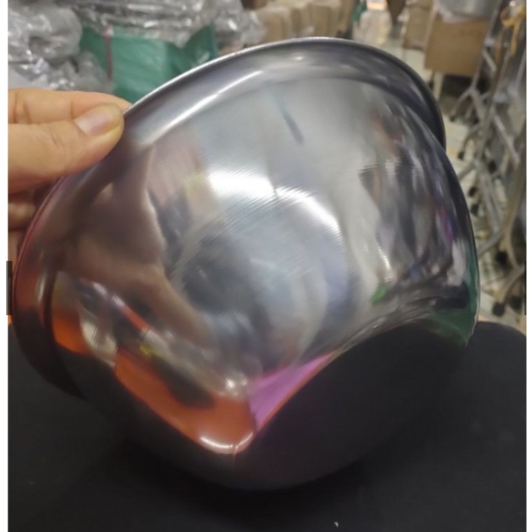 Bát inox rửa mặt đường kính 22cm dùng trong spa