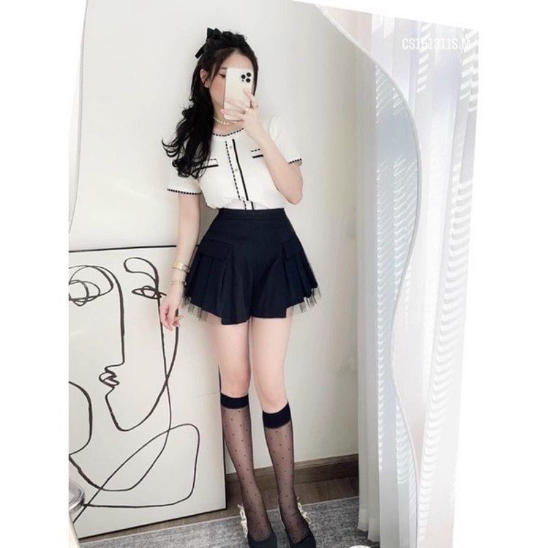 CHÂN VÁY PHỐI REN MỎNG XINH XLL1