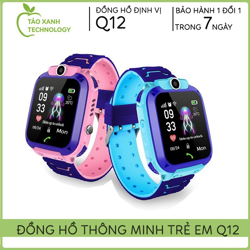 Đồng Hồ Thông Minh, Đồng Hồ  Định Vị Trẻ Em Q12,Giám Sát, Gọi Điện,Siêu Tiện Dụng