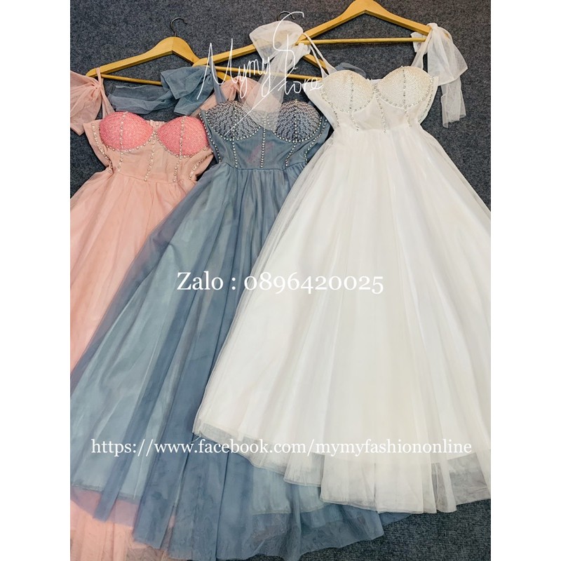 ĐẦM MAXI CÚP KẾT ĐÁ 2 DÂY CỘT NƠ - MS278V | BigBuy360 - bigbuy360.vn