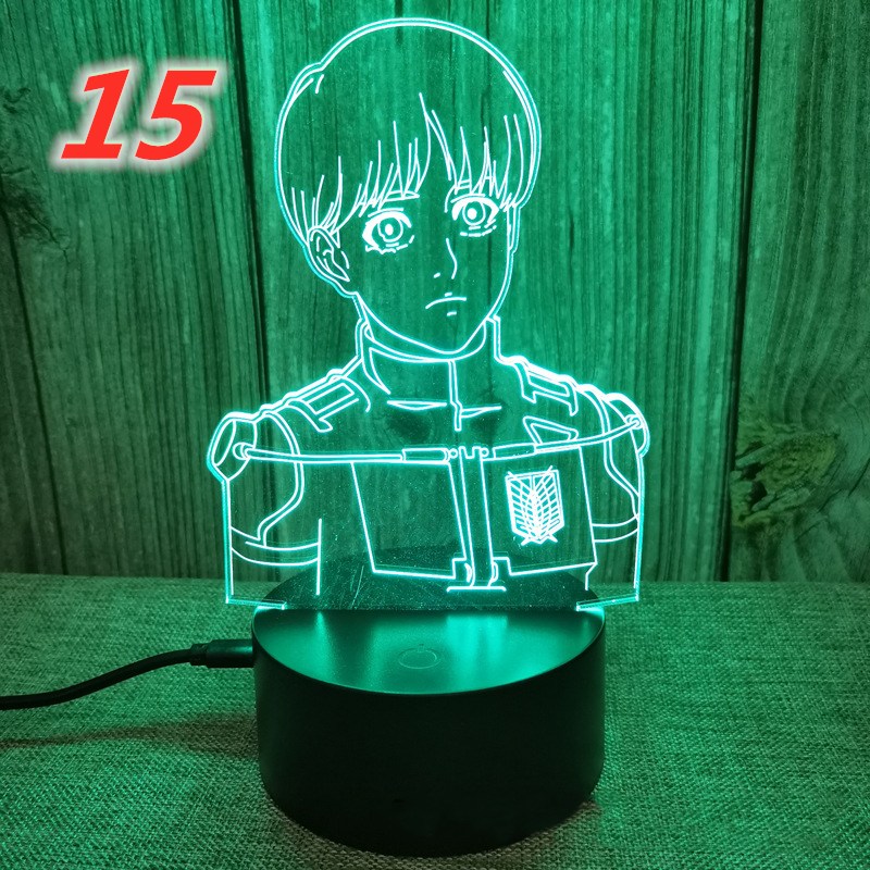 Đèn Led 3d Hình Nhân Vật Phim Attack On Titan