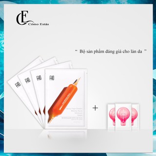 Combo dưỡng da 4 mặt nạ FHD Hàn Quốc và 3 tinh chất LADYKIN chính hãng