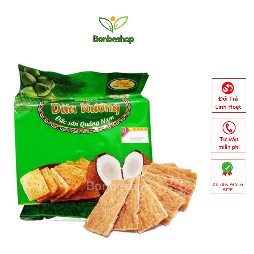 Bánh Dừa Nướng Quảng Nam  gói 200gr, giòn tan thơm ngon