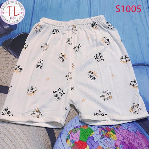 Thời Trang Trẻ Em -Bộ đùi nam nữ hình gấu trúc đang yêu – Quần Áo Bé Trai - Bộ Bé Trai - Quần Áo Bé Gái - Bộ Bé