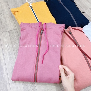 ÁO KHOÁC HOODIE TRƠN BASIC CHẤT NỈ