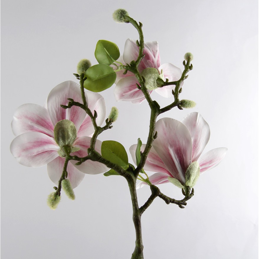 Hoa Mộc Lan Cao Su 🌻FREESHIP🌻 Hoa giả trang trí để bàn phòng khách đẹp - Bông Lớn 13 cm ML36