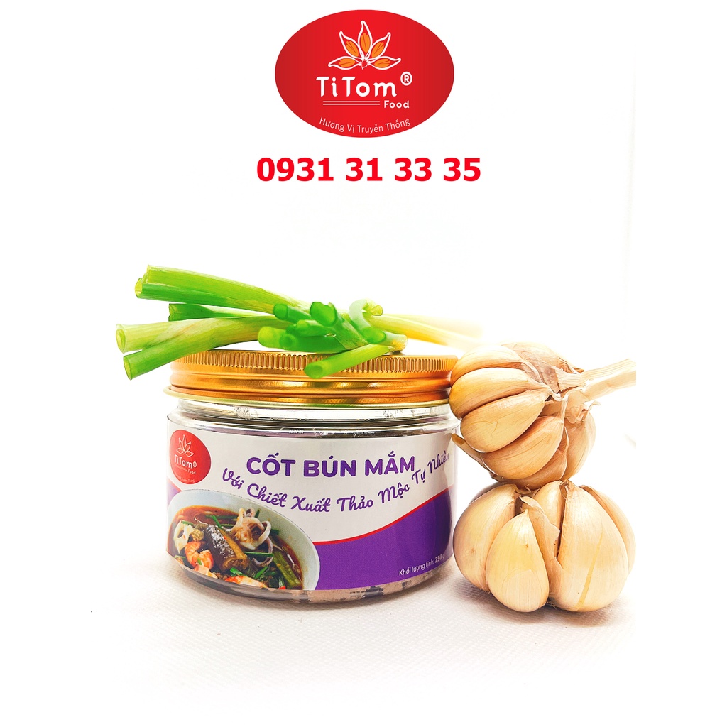 Gia vị nấu bún mắm nêm sẵn Titom 250g dùng nấu nước lèo bún mắm lẩu mắm