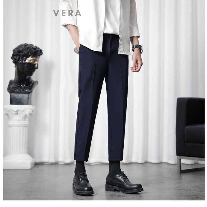 Quần tây học sinh ống suông vừa, thoải mái vận động, chất vải co giãn 4 chiều phù hợp đi học, dạo phố | BigBuy360 - bigbuy360.vn