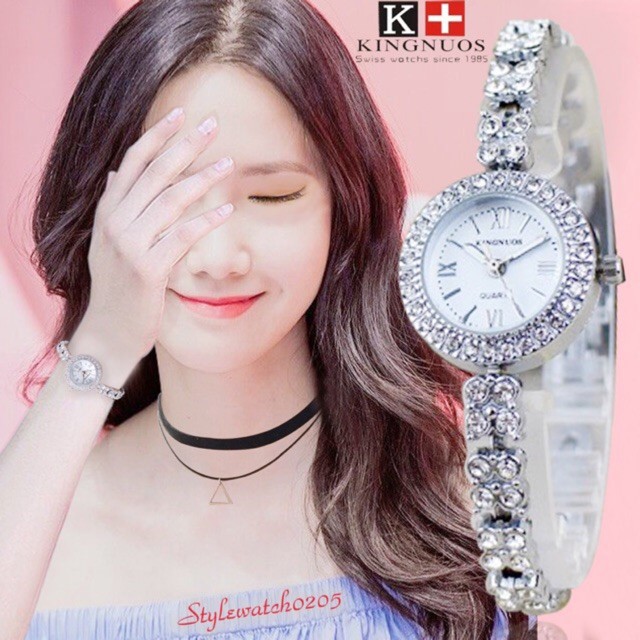 Đồng hồ nữ Kingnuos chính hãng dây thép không gỉ so Kute