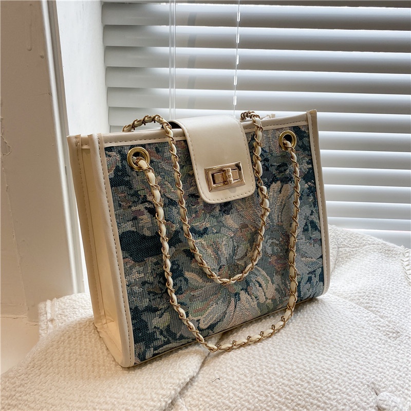 Túi tote Đeo Vai Sức Chứa Lớn Phong Cách Thời Trang Mới Phổ Biến Cho Nữ