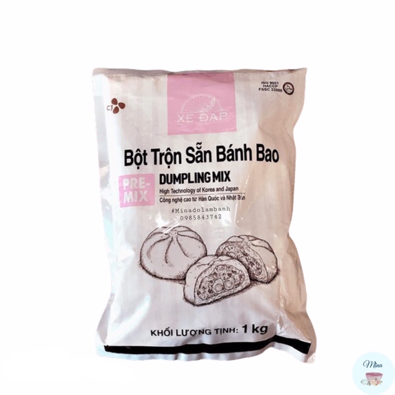 Bột Bánh Bao trộn sẵn Xe Đạp 1kg (CJFood)
