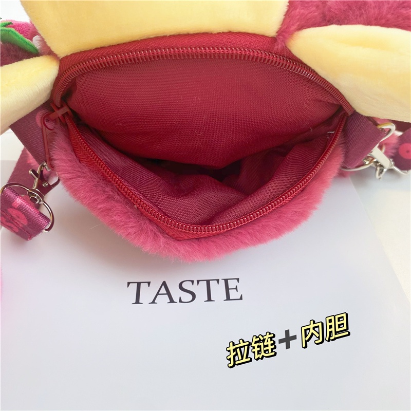 Túi Đeo Chéo Hình Gấu Nhồi Bông Hoạt Hình Disney Dễ Thương Dành Cho Nữ