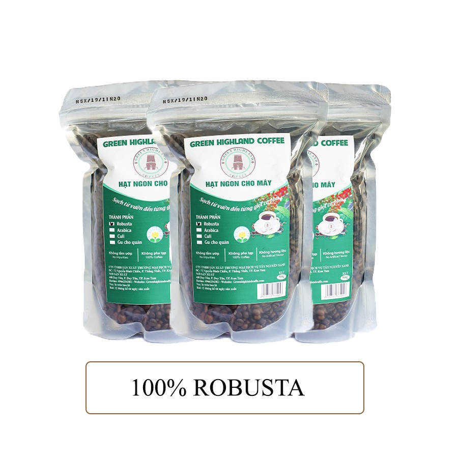 Cà phê nguyên hạt rang robusta, arabica sạch tây nguyên xanh ocop kon tum | BigBuy360 - bigbuy360.vn