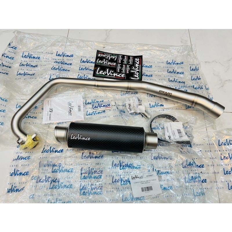 Pô độ Leovince Carbon gắn Suzuki Raider Sonic Ex15