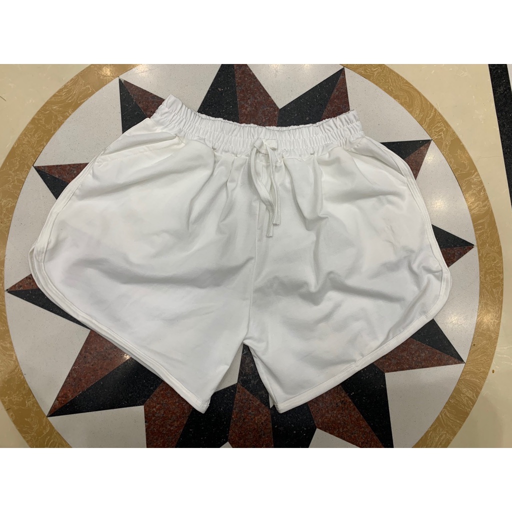 Quần đùi trơn 4 màu, quần short thun dáng rộng cạp chun mặc nhà siêu mềm mát cherlilon "combo quà tặng kẹo"