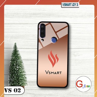 Ốp lưng Vsmart Joy 3 - lưng kính in logo hãng điện thoại