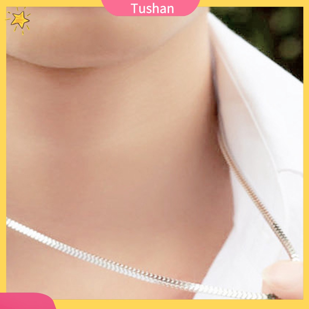 Vòng cổ bạc 925 trang sức 16 "18" 20 "22" 24 " 1.4mm cho nam nữ