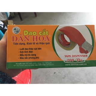Cắt băng dính dân hoa 5cm - dành cho cuộn băng dính dày 200ya