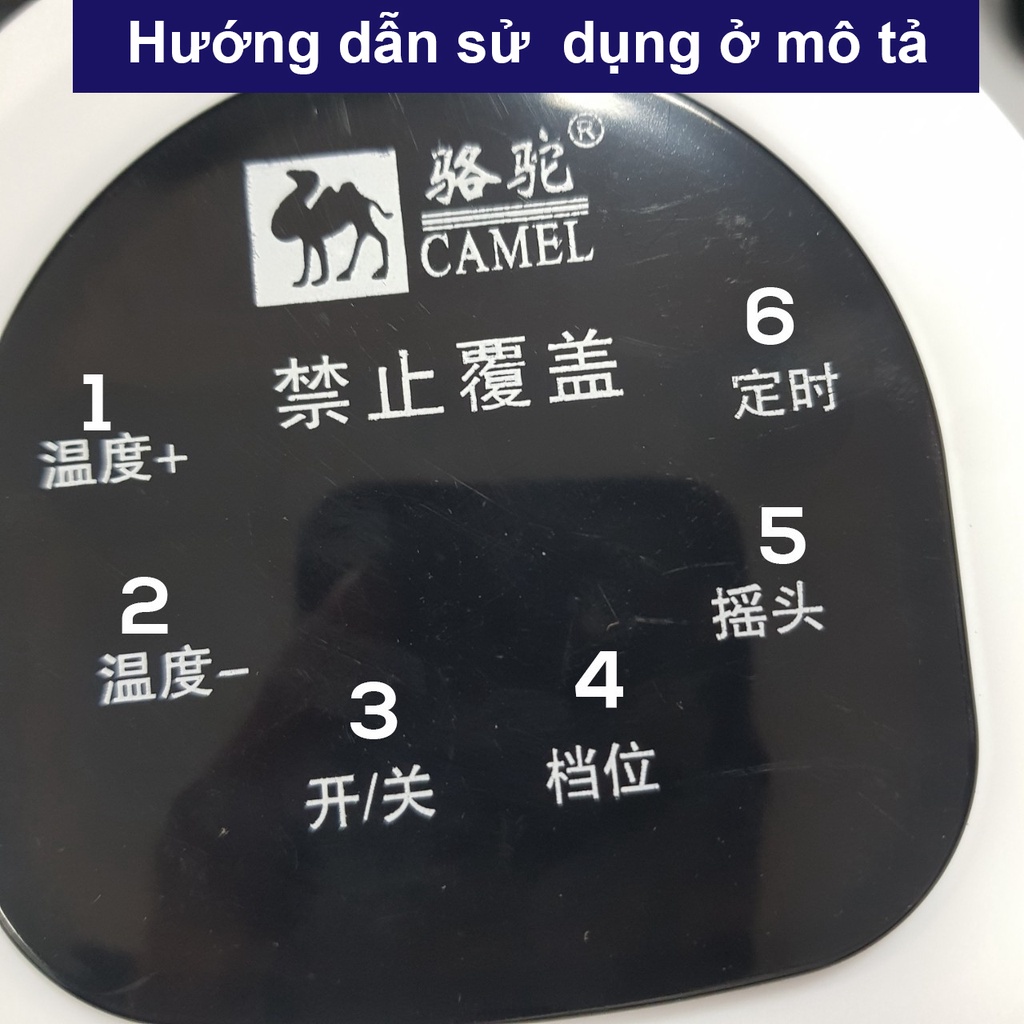 Máy sưởi gốm Camel - Máy sưởi phòng ngủ điều khiển từ xa - Dáng đứng cao cấp - Ấm áp - An toàn - Bảo hành 12 tháng