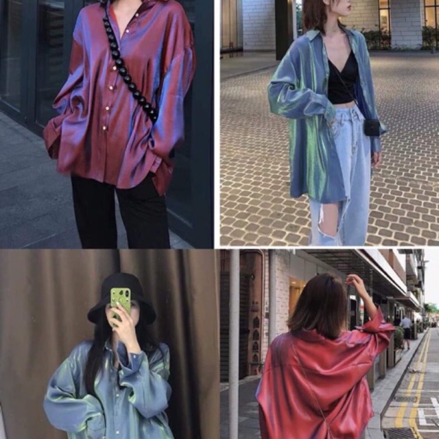 Áo sơ mi nhũ trend mới ullzang🐾 [ ORDER ]