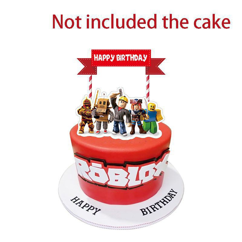 ROBLOX ROBLOX Set Phụ Kiện Cắm Trang Trí Bánh Sinh Nhật Kiểu Dáng Độc Đáo