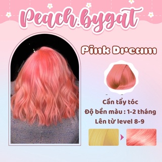 Thuốc nhuộm tóc PINK DREAM cần dùng thuốc tẩy tóc của Peachbygat , Peach bygat