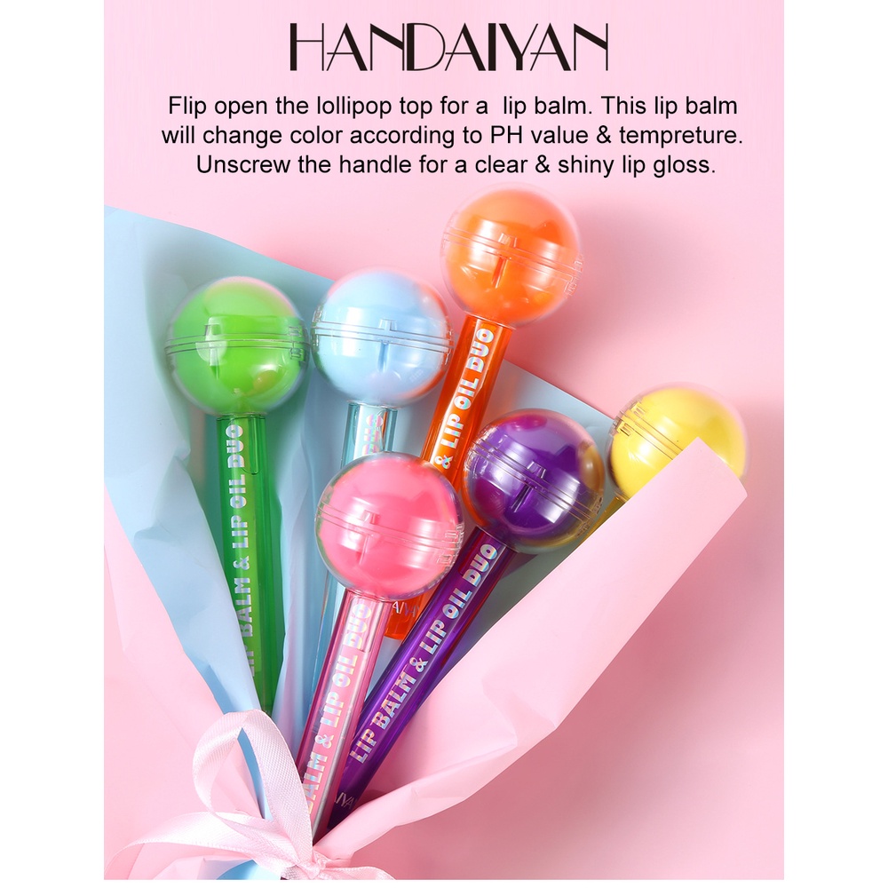 Son Dưỡng Môi HANDAIYAN 2 Trong 1 Tiện Dụng Cho Nữ
