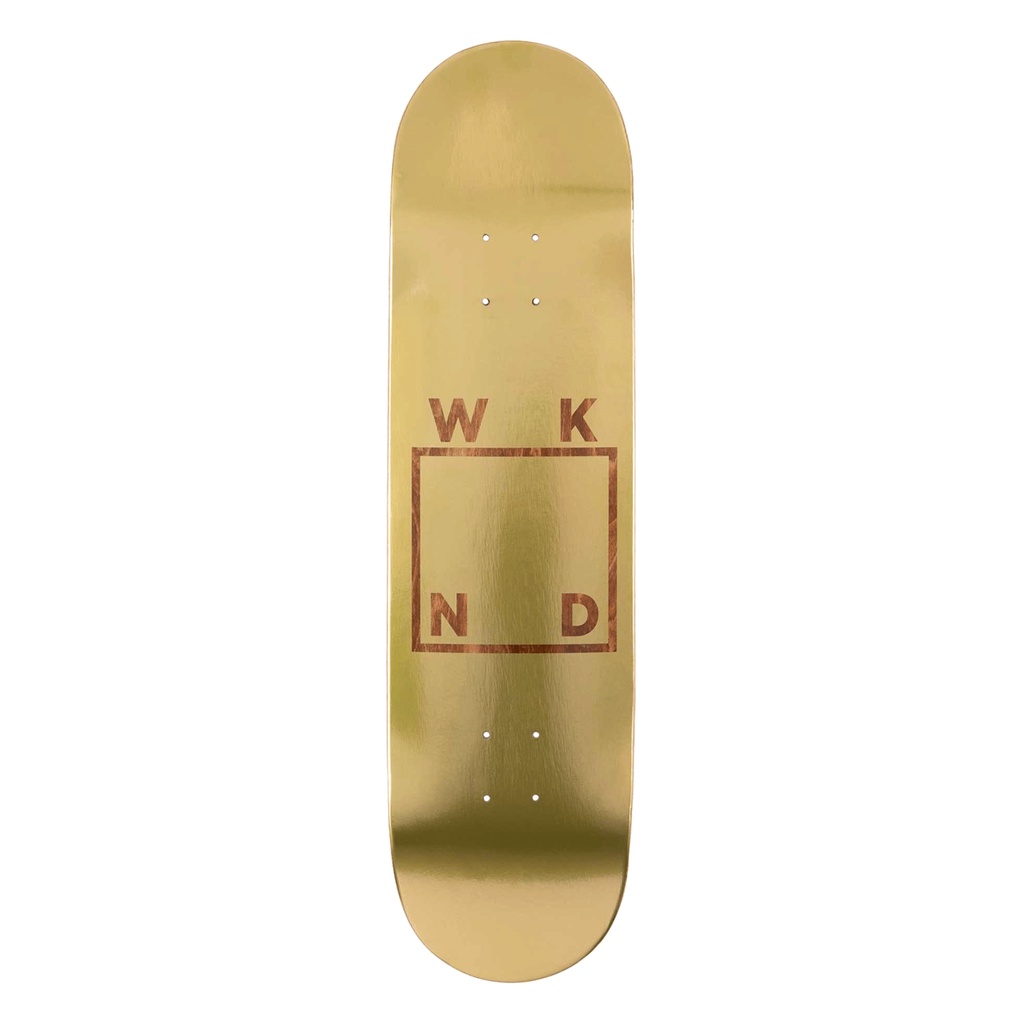 Mặt Ván Trượt Skateboard Cao Cấp Mỹ - WKND TEAM GOLD PLATED LOGO DECK