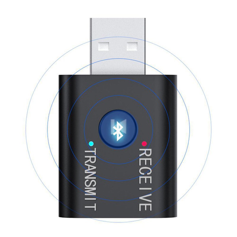 Bộ Chuyển Đổi Âm Thanh Bluetooth Không Dây 2 Trong 1 Với Giắc Cắm 3.5mm Cho Tv Pc Xe Hơi