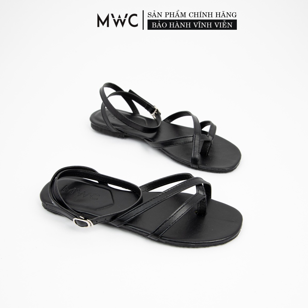 GIÀY SANDAL NỮ THỜI TRANG MWC- SANDAL QUAI DÂY XỎ NGÓN ĐẾ BỆT SIÊU XINH NUSD- 2871