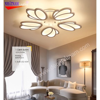 Đèn ốp trần hiện đại v28 - 5 cánh