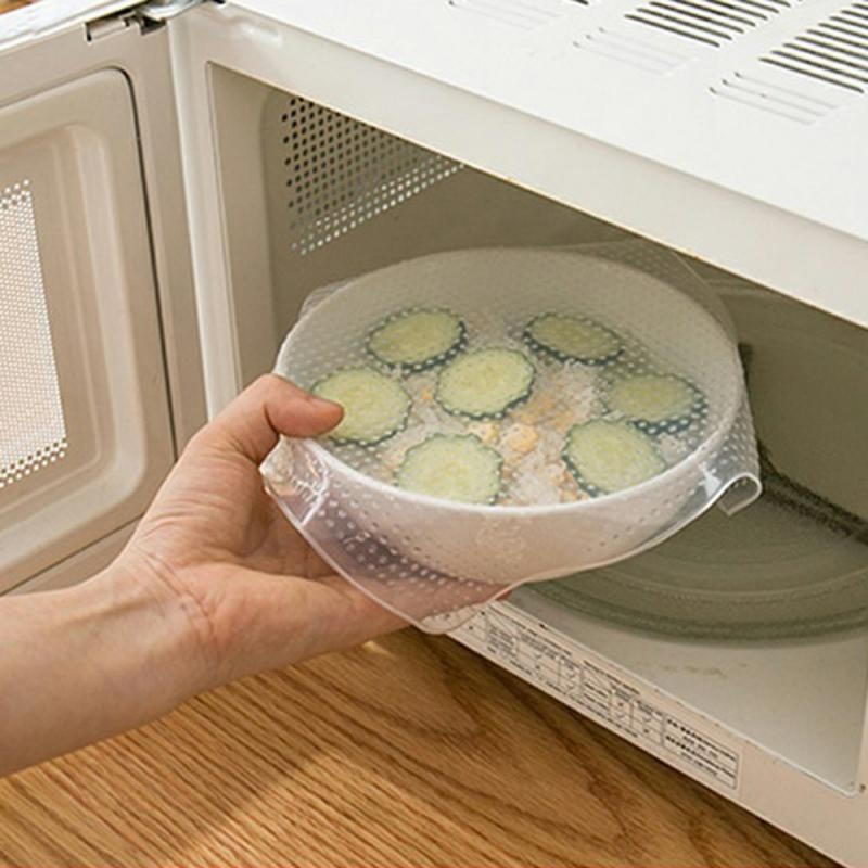 Màng Bọc Thực Phẩm Bằng Silicon Trong Suốt Tái Sử Dụng Được Tiện Dụng Cho Nhà Bếp