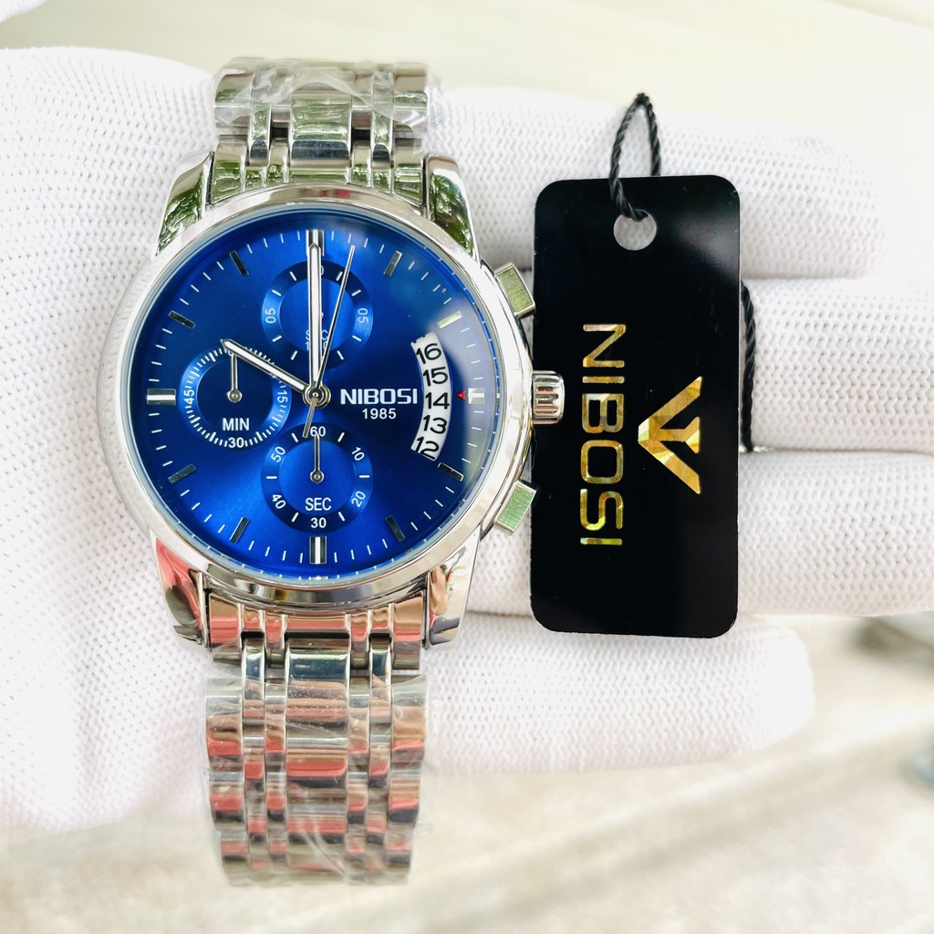 Đồng hồ nam nibosi chính hãng chạy full 6 kim hàng full box  (Mua  Đồng hồ nam chính hãng tặng kèm hộp full box , pin) | BigBuy360 - bigbuy360.vn