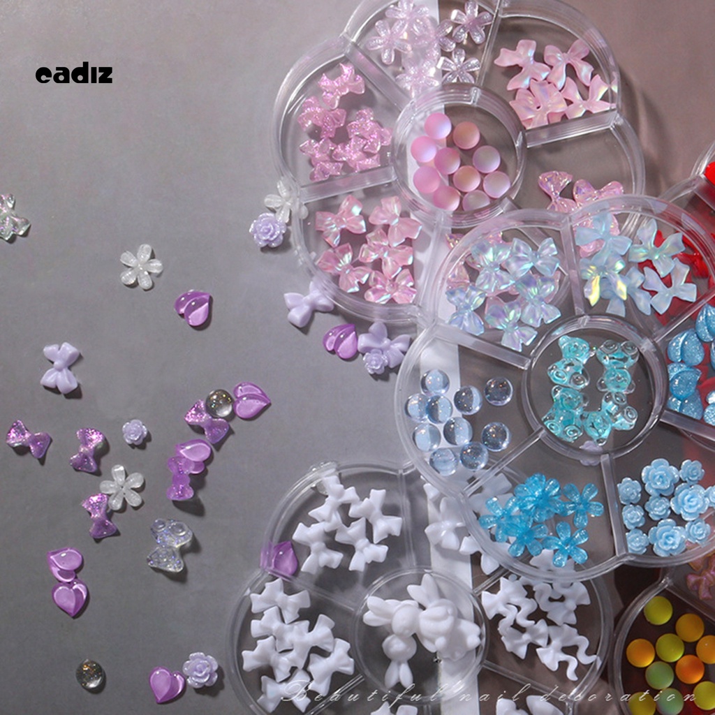 [Hàng mới về] Hạt phụ kiện nhiều kiểu dán trang trí móng tay DIY thời trang cho nữ không mùi
