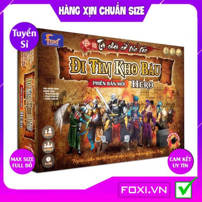 Board game-Đi tìm kho báu Phiên Bản HERO Foxi-Đồ chơi trẻ em phát triển AQ-EQ-IQ-Rèn khả năng giao tiếp-tư duy sáng tạo