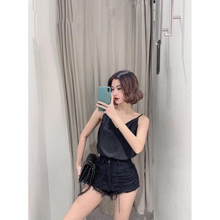 Áo lụa 2 dây hàn quốc