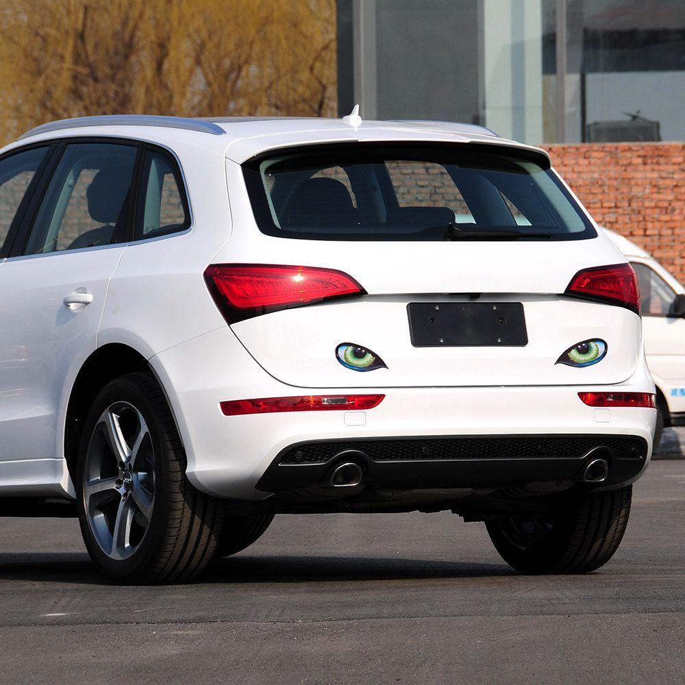 FENDER Miếng Dán Trang Trí Xe Hơi Hình Đôi Mắt Mèo Dễ Thương