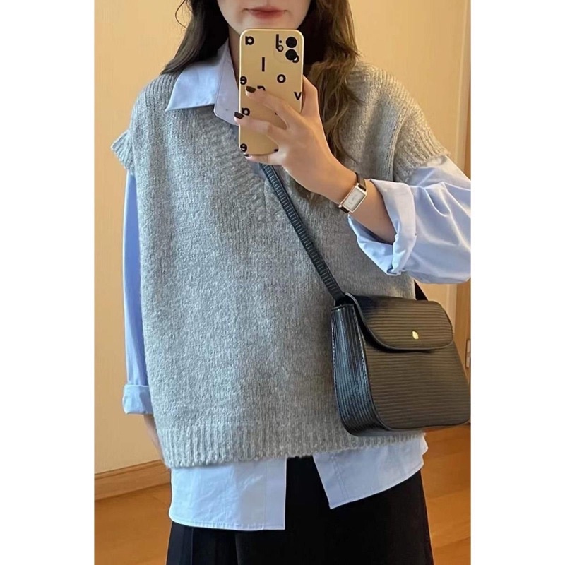 SET ÁO GILE + SƠ MI + CHÂN VÁY BÚT CHÌ