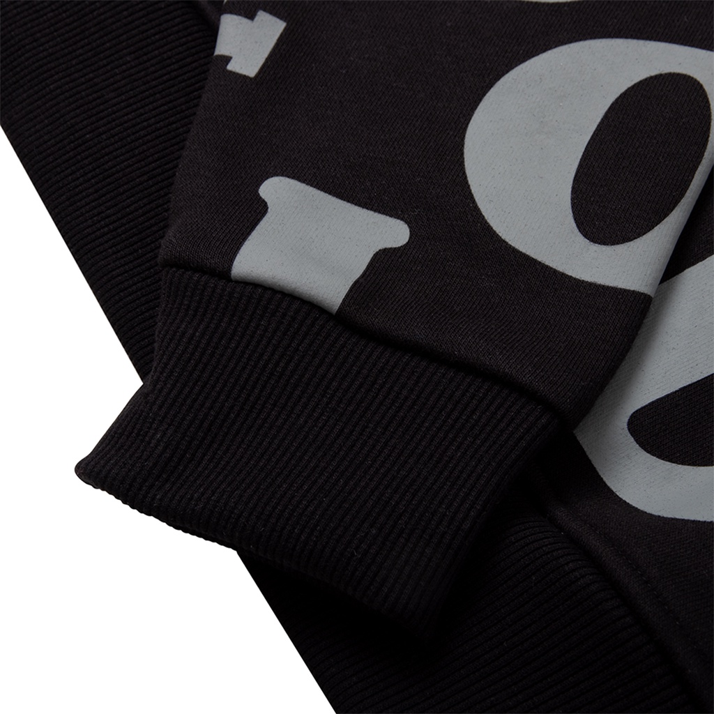 Áo khoác DirtyCoins Letters Monogram Hoodie - Black / Grey