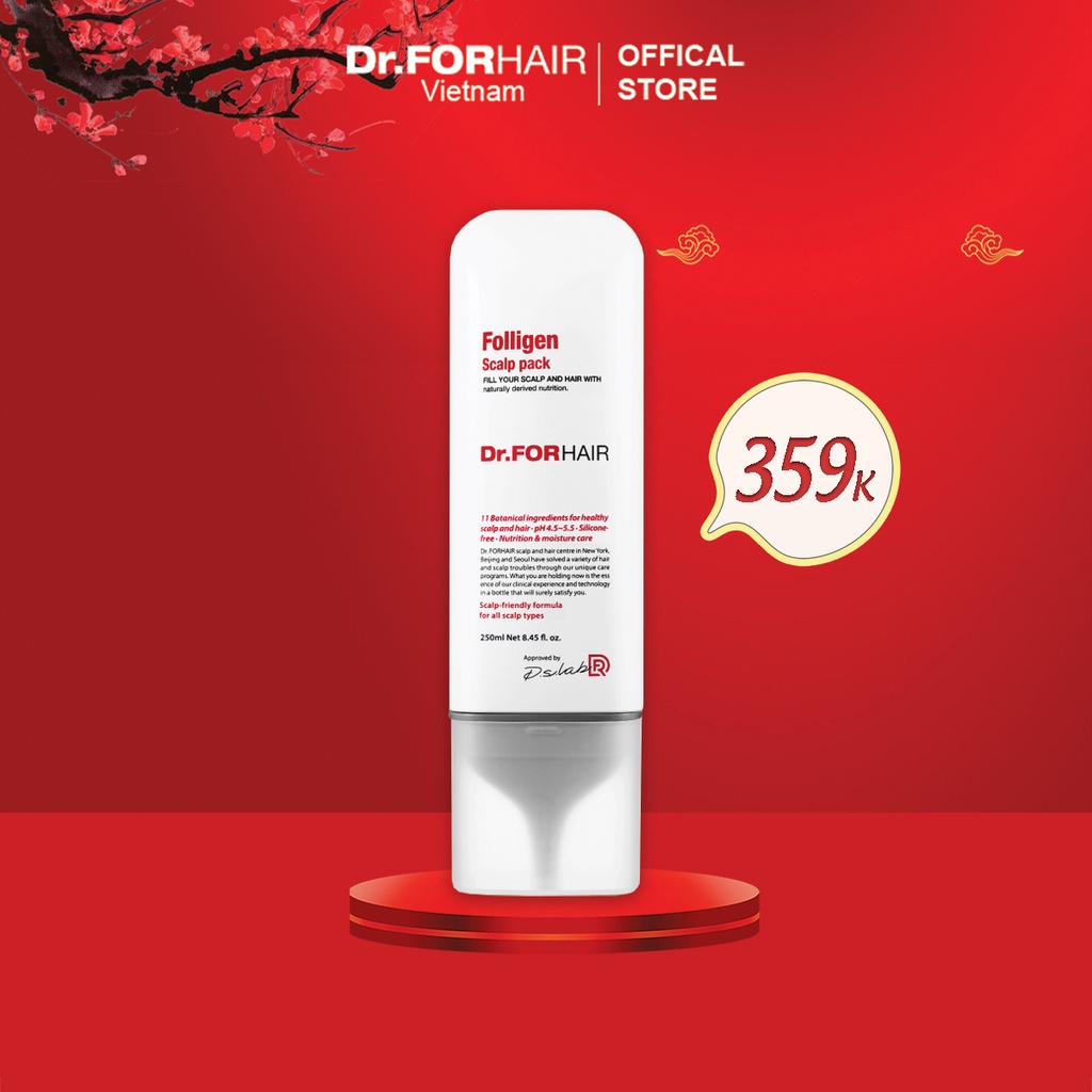 Dầu Xả/ Kem Xả Dưỡng Tóc Dr.FORHAIR Folligen Scalp Pack 250ml