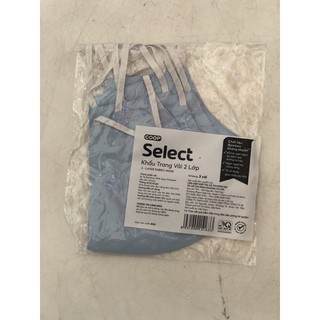 KHẨU TRANG VẢI 2 LỚP CO.OP SELECT ( 3 cái )