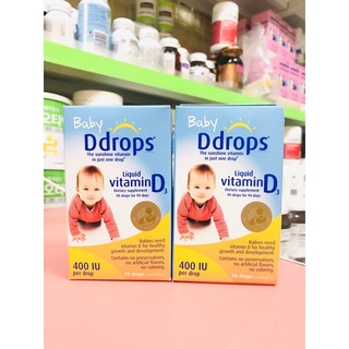 Vitamin D3 Drops 400IU, Mỹ/Canada (2.5ml) giúp phát triển xương răng, tăng miễn dịch cho bé dưới 1 tuổi