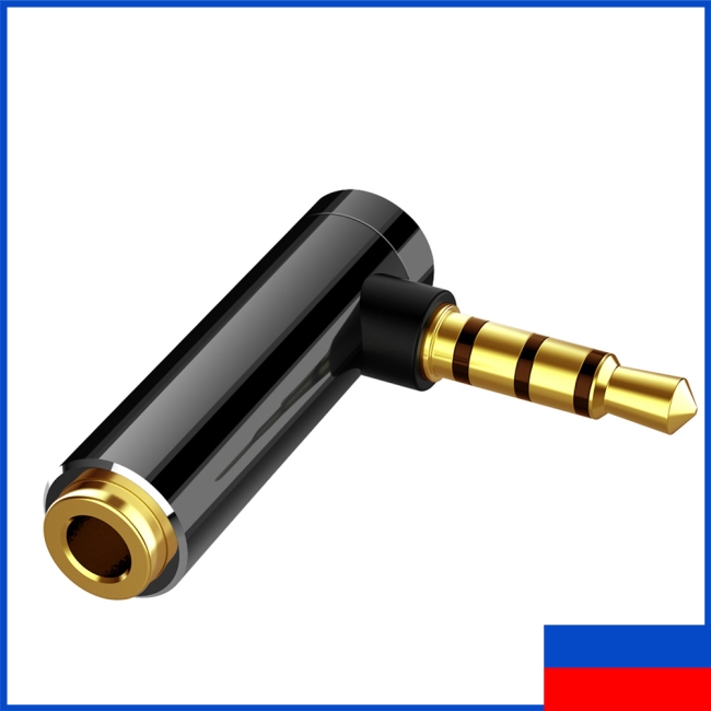 Đầu cắm tai nghe hình chữ L góc phải 90 độ 3.5mm chuyên nghiệp