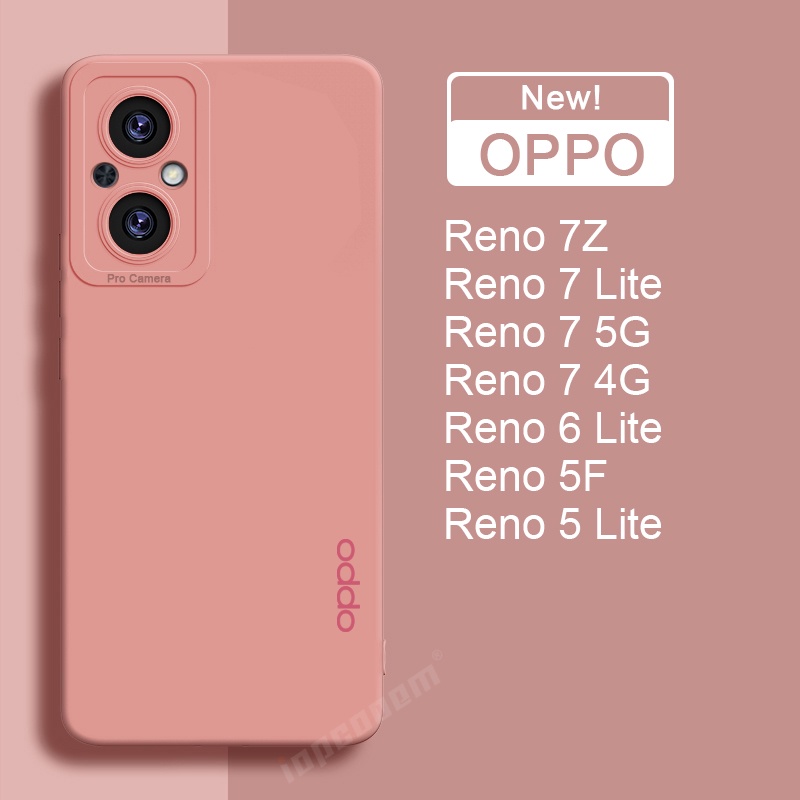 Ốp Điện Thoại Silicon Mềm Nhám Màu Kẹo Thời Trang Mới Cho OPPO Reno 7 8 5G 7Z 5F 5 6 Lite Reno7 Z 4G