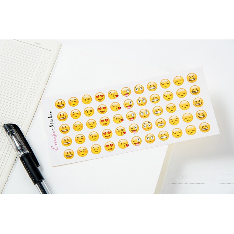 Giấy dán sticker icon emoji biểu cảm cảm xúc